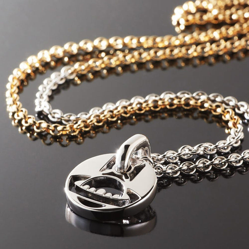 Vivienne Westwood necklace round Brand Hollow sweater chain two-color European and American style