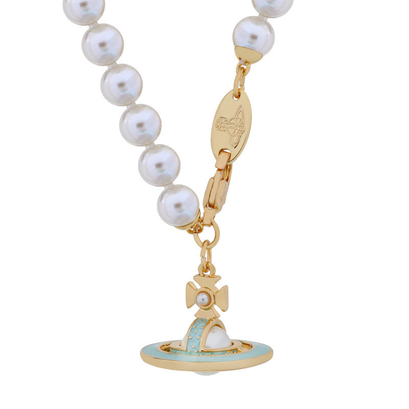 Vivienne Westwood necklace pearl set multicolor bracelet
