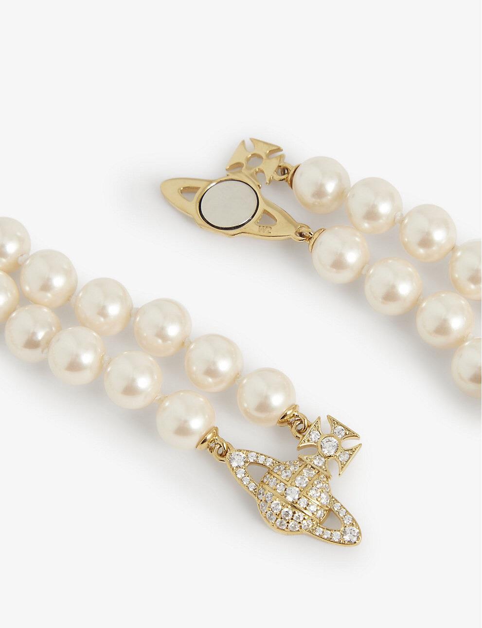 Vivienne Westwood GRAZIELLA double-layer pearl necklace Japanese and Korean stars same style