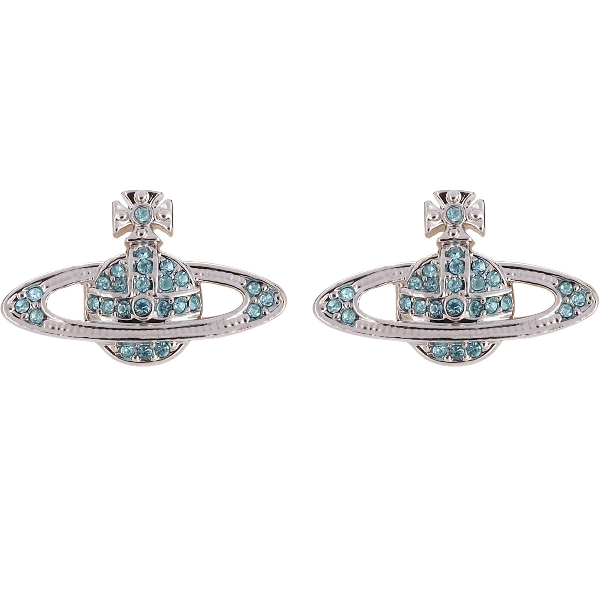 Vivienne Westwood full diamond eardrops Diamond Punk small luxury all-matching