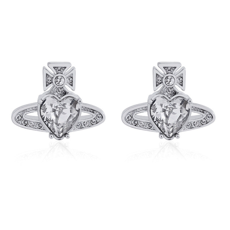 Vivienne Westwood bohemian style loving heart zircon