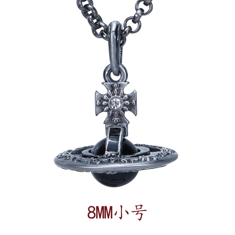 Vivienne Westwood Punk vintage engraving series personalized pendant necklace