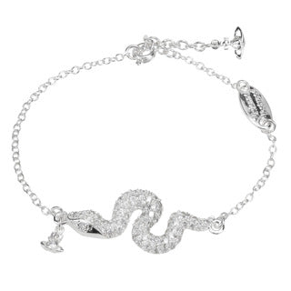 Vivienne Westwood full diamond snake year pendant necklace