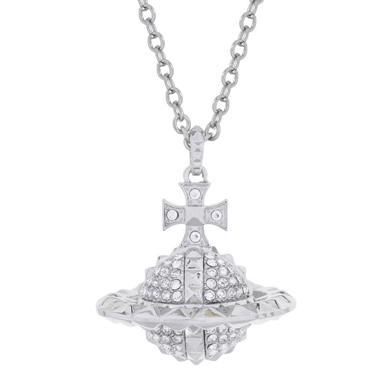 Vivienne Westwood rivet series necklace punk exquisite luxury pendant