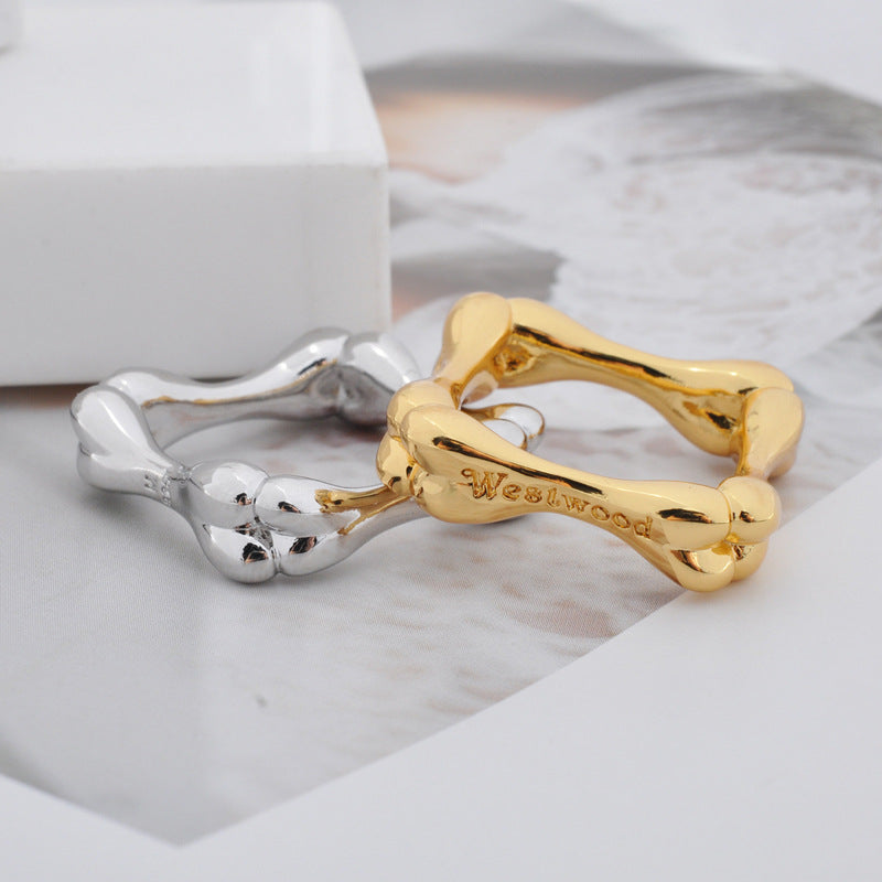 Vivienne Westwood bone ring personality European and American punk