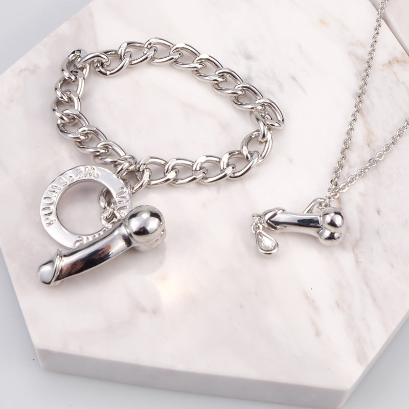 Vivienne Westwood dick couple nightclub bracelet necklace