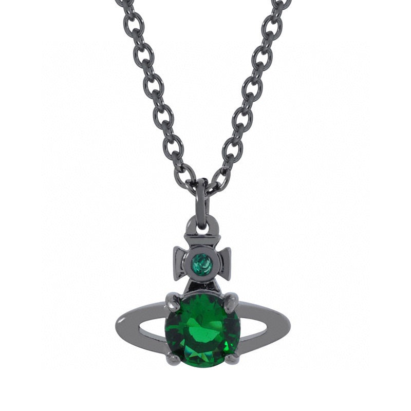 Vivienne Westwood four-claw zircon pendant necklace