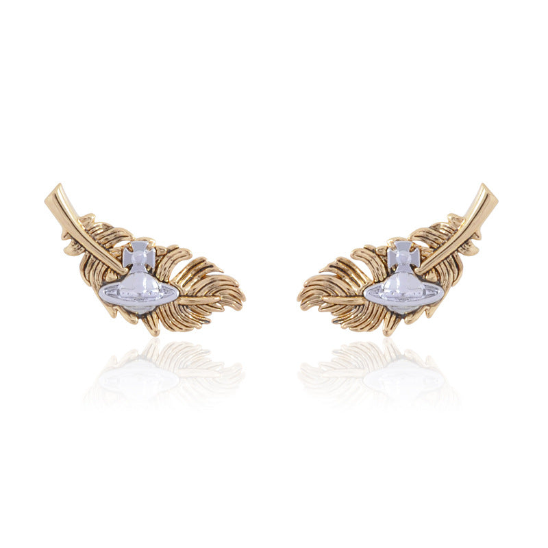 Vivienne Westwood feather wings wheat wings series European and American