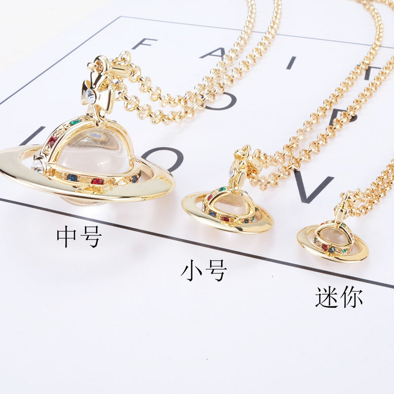 Vivienne Westwood 6mm mini three-dimensional necklace punk accessories