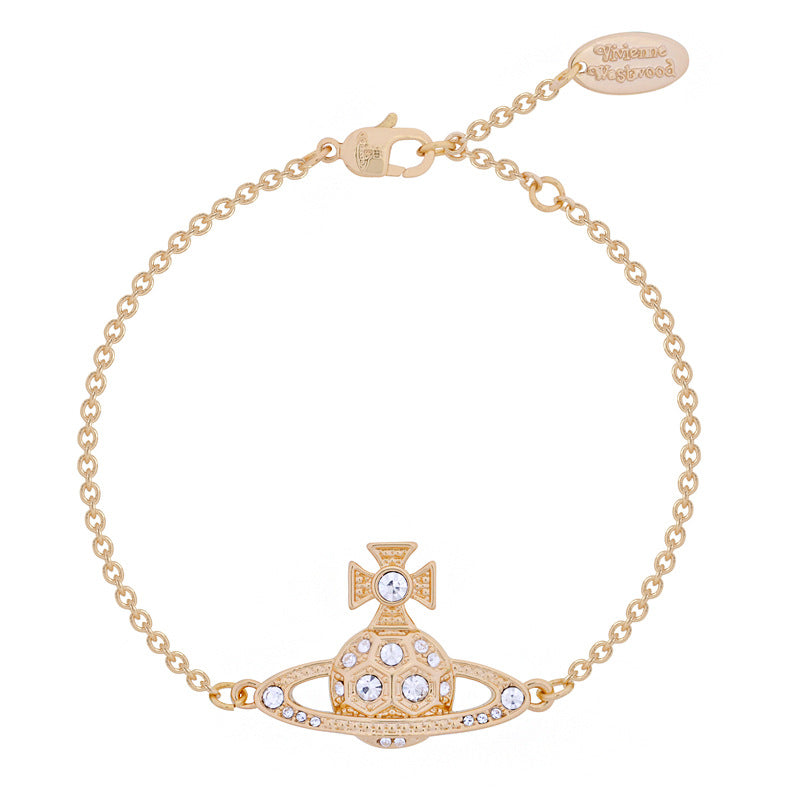 Vivienne Westwood honeycomb bracelet ins niche personality high-grade bracelet