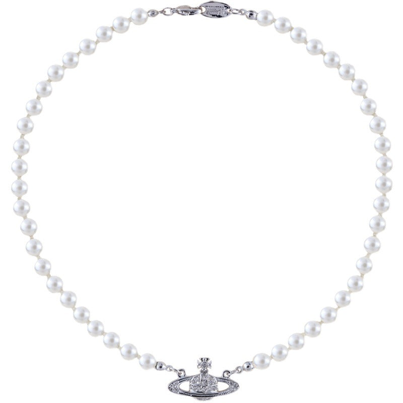 Vivienne Westwood classic single layer orb pearl necklace