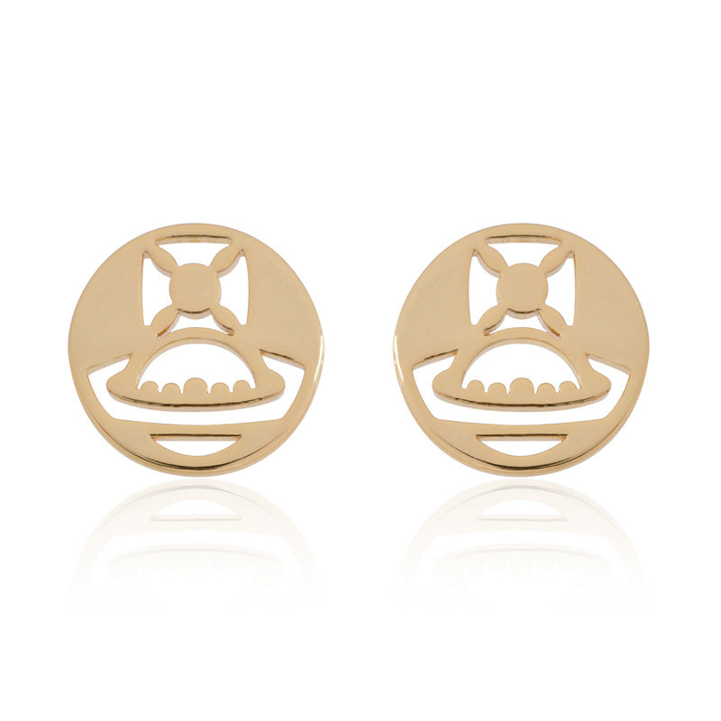 Vivienne Westwood MAN BRUTUS hollow stud earrings punk