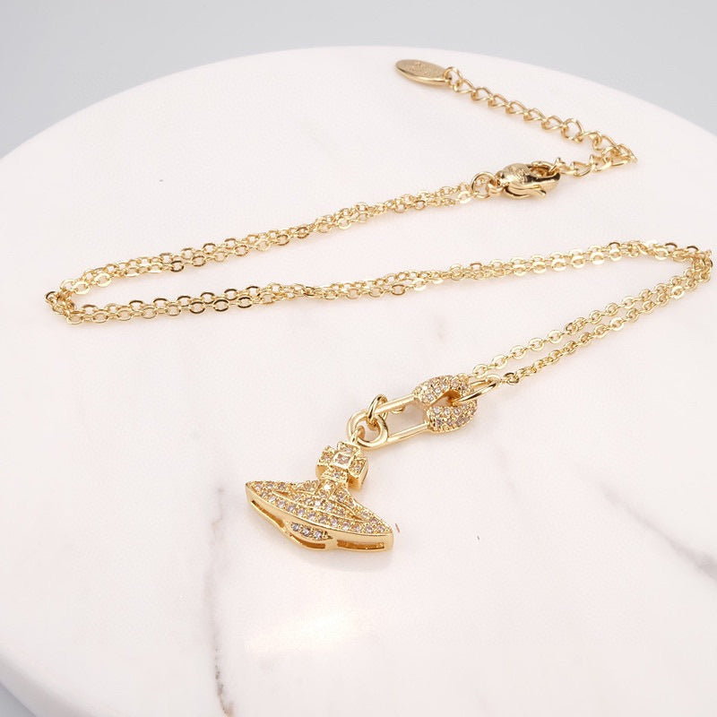 Vivienne Westwood multi-version pin series necklace