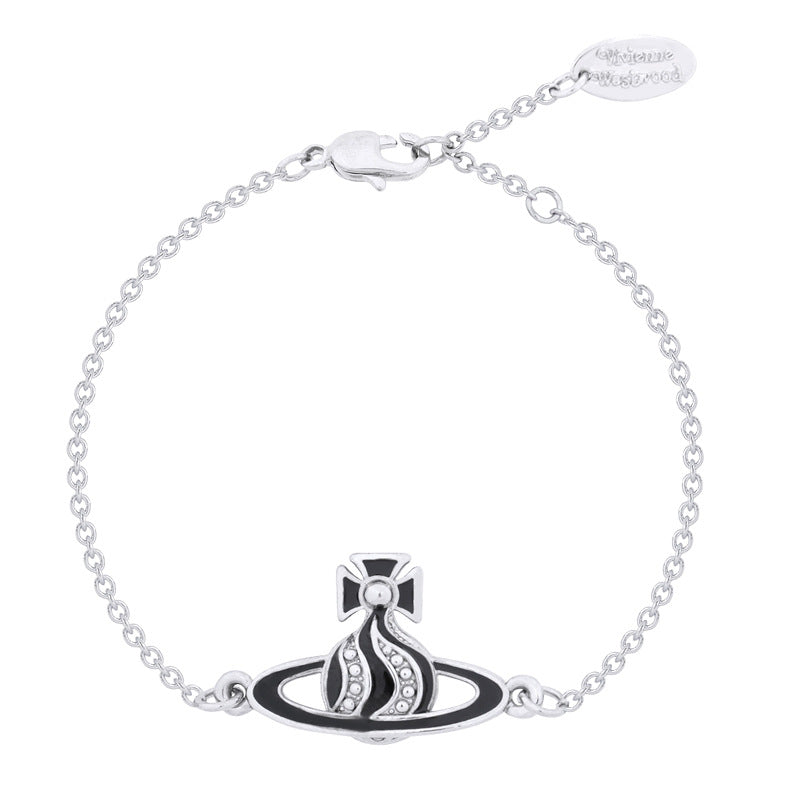 Vivienne Westwood twisted cream paint bracelet High sense