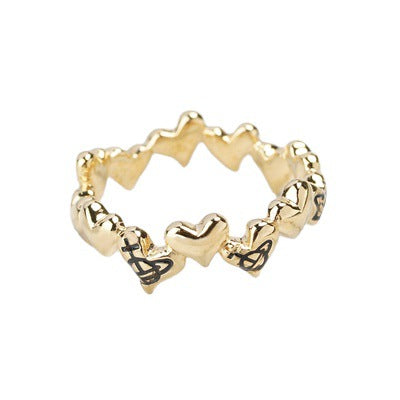 Vivienne Westwood love ring all-match Multi-Color