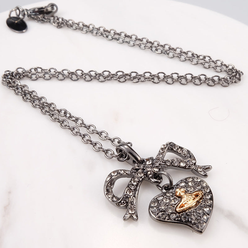 Vivienne Westwood bow pendant necklace exquisite high-grade all-matching