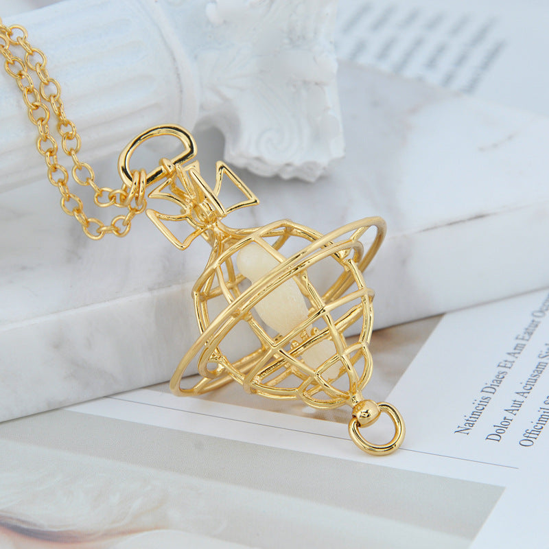 Vivienne Westwood Birdcage pendant necklace niche personality punk