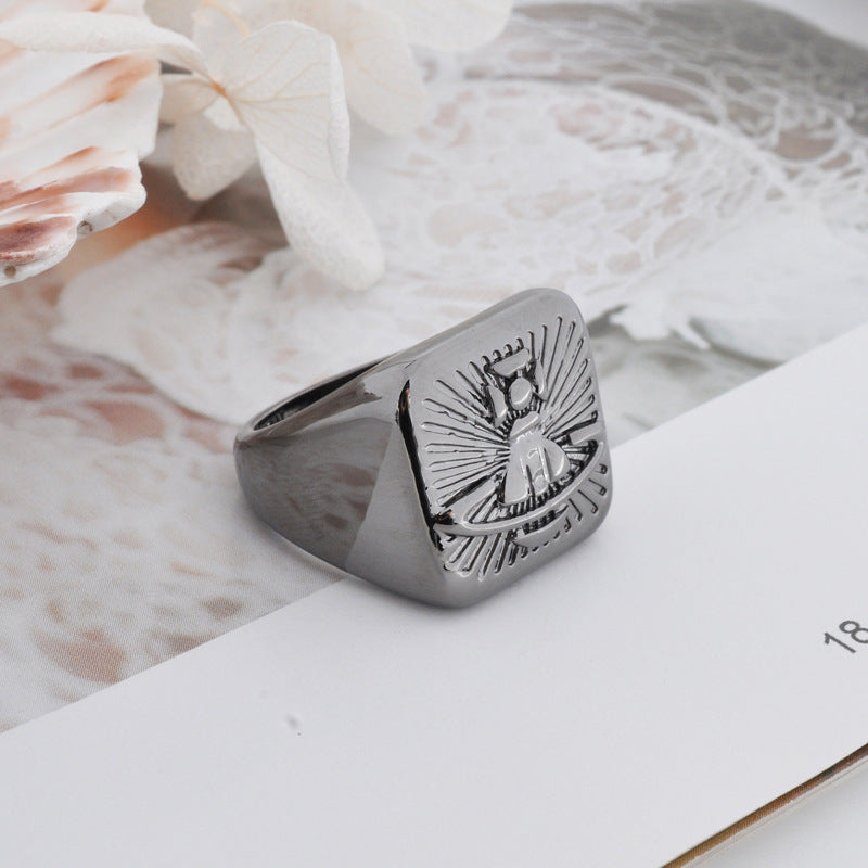 Vivienne Westwood New Orb Stamp LOGO ring