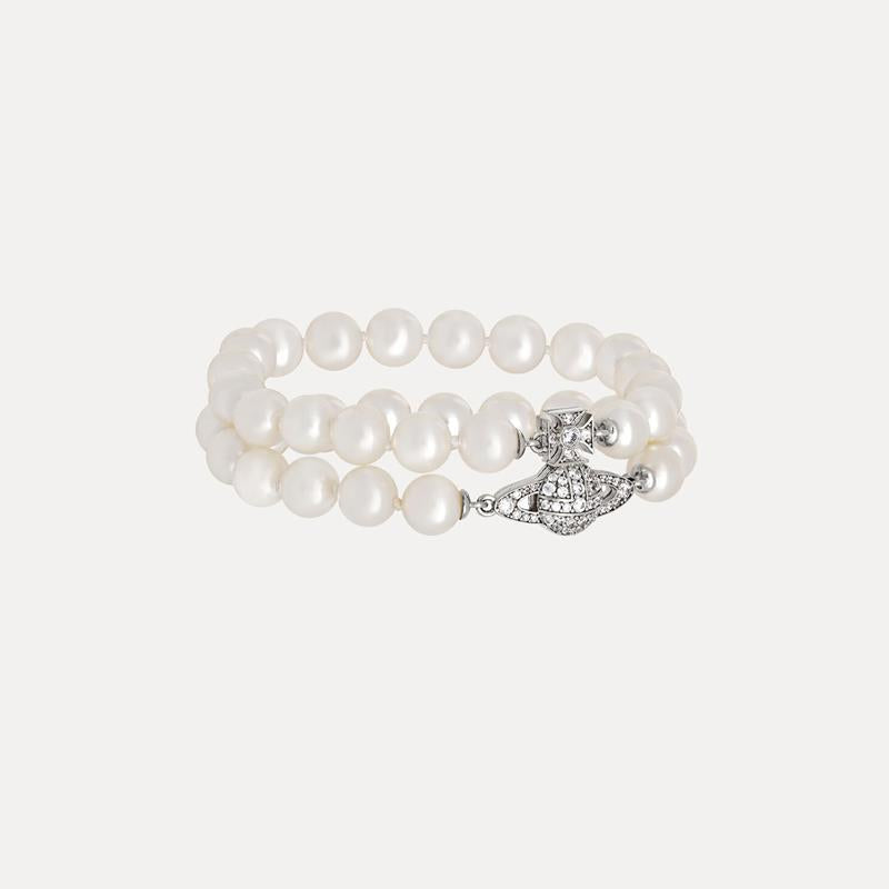 Vivienne Westwood spring/summer Graziella double layer Pearl series bracelet luxury