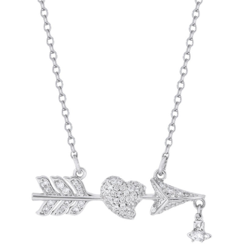 Vivienne Westwood arrow through heart pendant necklace premium exquisite and versatile