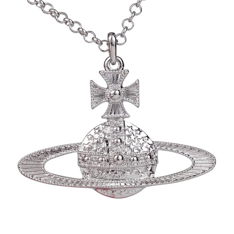 Vivienne Westwood starry pendant necklace simple High sense all-matching