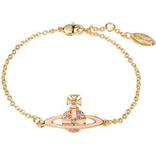 Vivienne Westwood pink diamond paint bracelet European and American punk