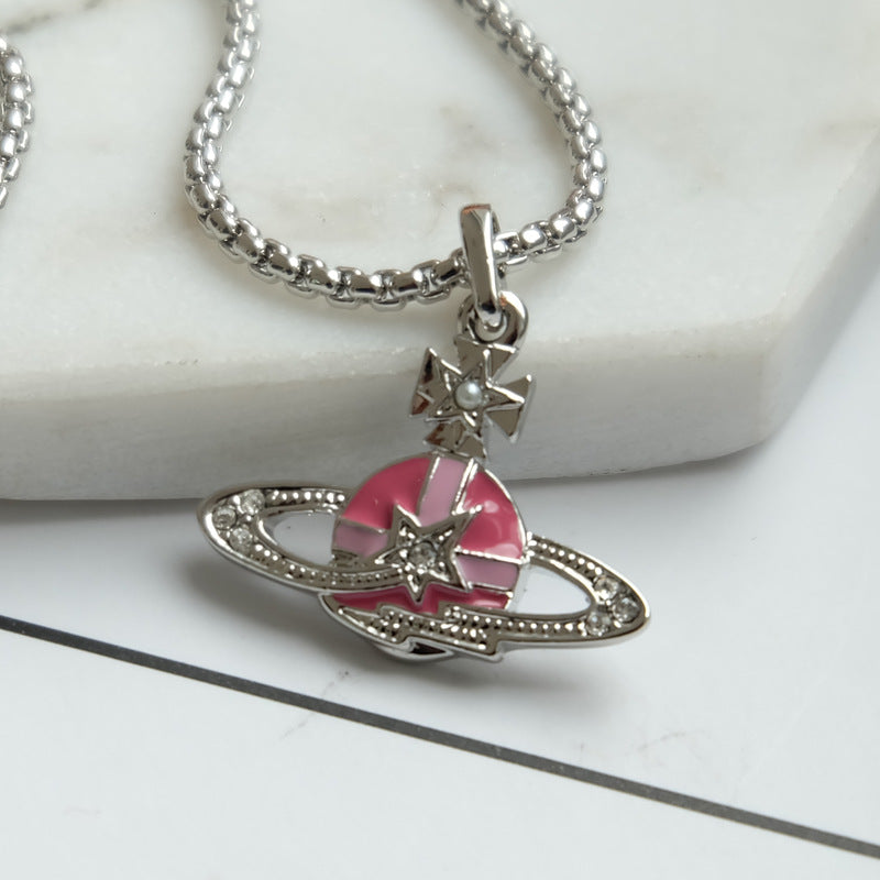 Vivienne Westwood meteor pendant necklace niche personality original design