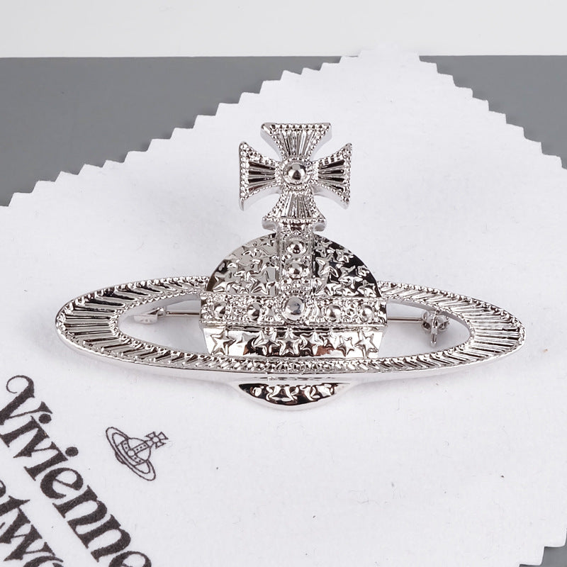 Vivienne Westwood diamond-free starry brooch shiny XINGX