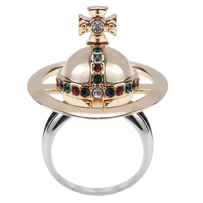 Vivienne Westwood ORB three-dimensional open ring unique punk style