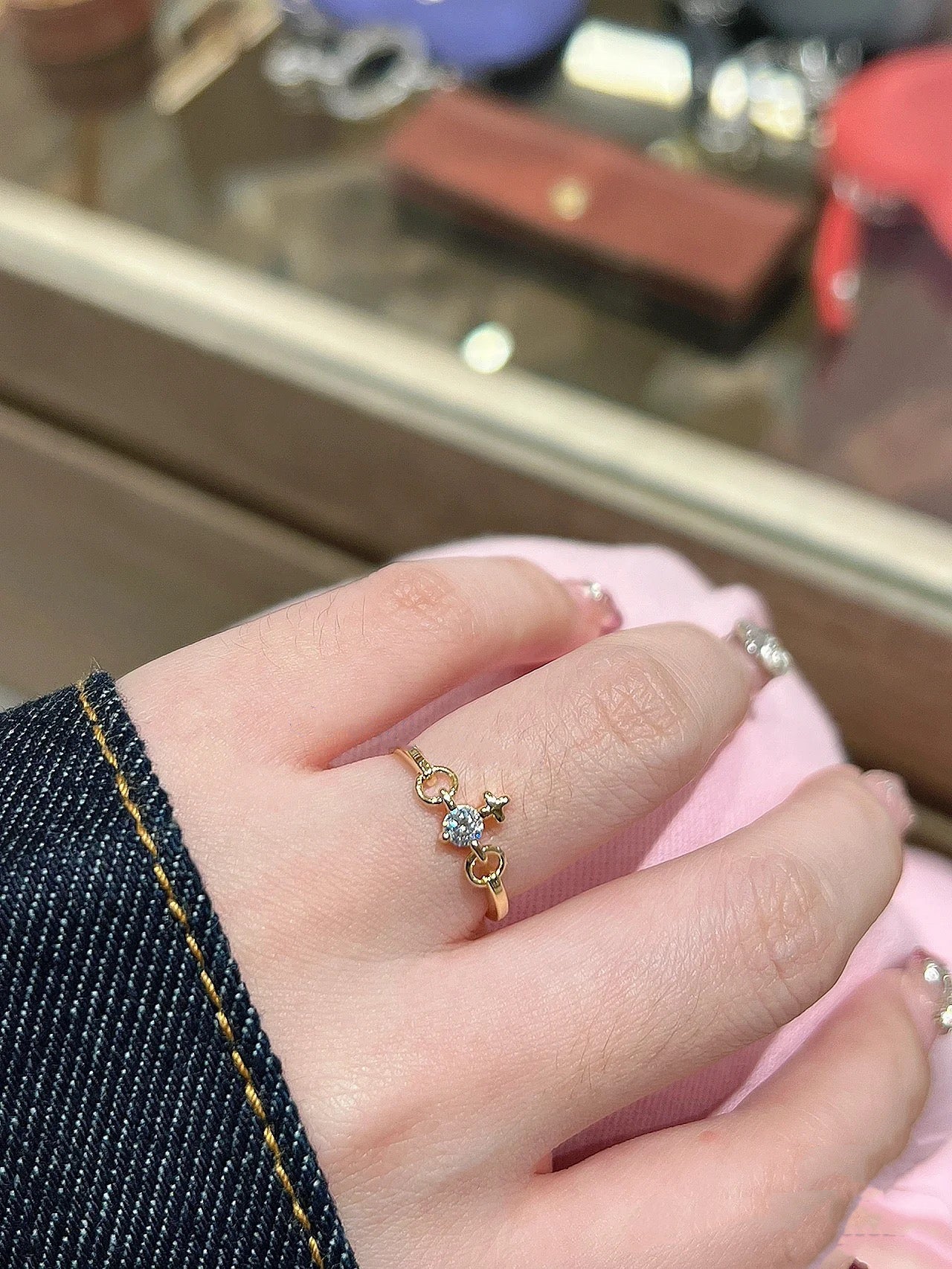 Vivienne Westwood hortense mini single diamond Saturn ring Classic