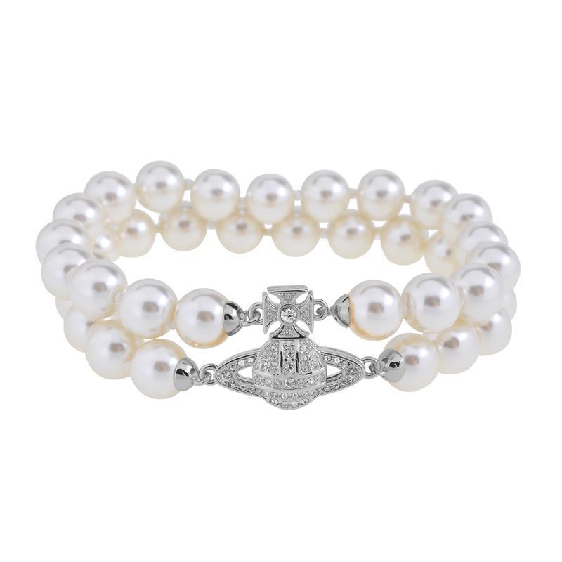 Vivienne Westwood spring/summer Graziella double layer Pearl series bracelet luxury