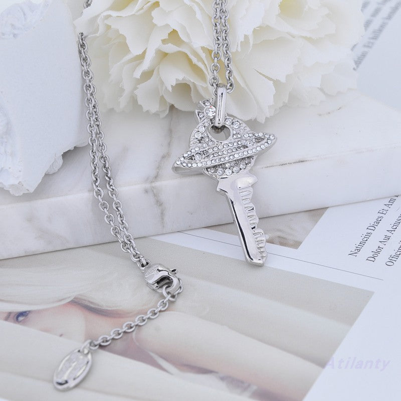 Vivienne Westwood key necklace pendant personality European and American punk all-match