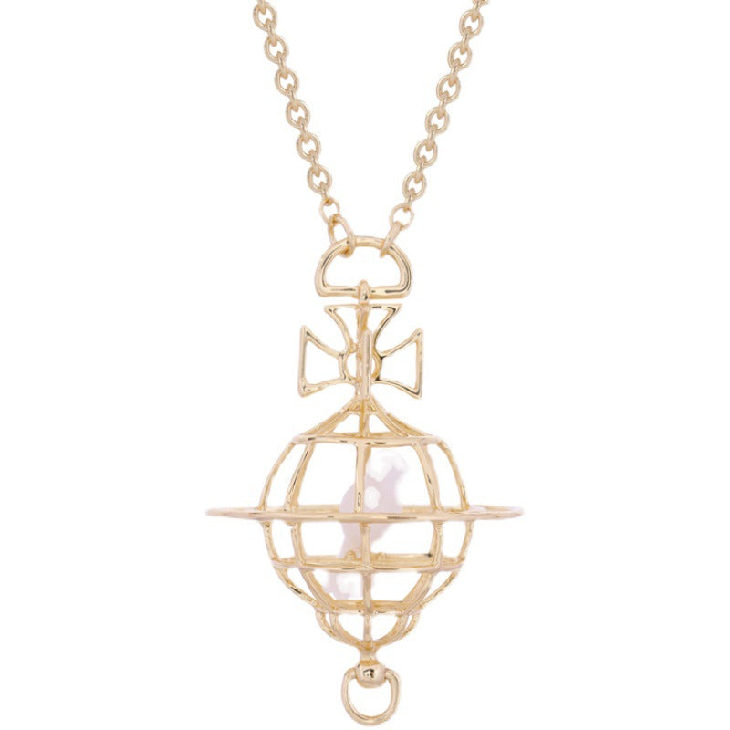 Vivienne Westwood Birdcage pendant necklace niche personality punk