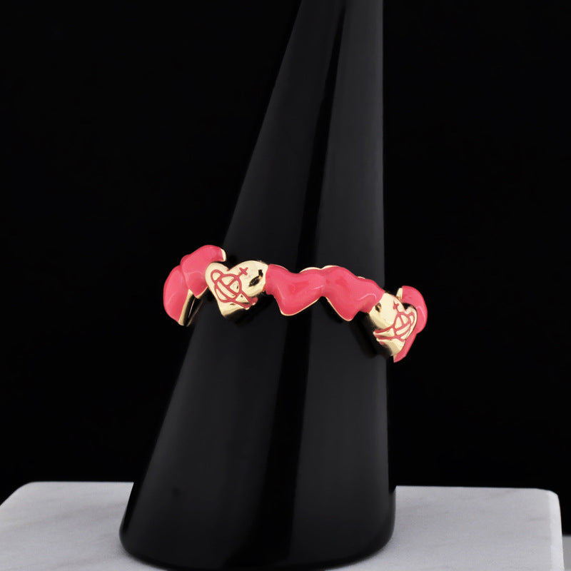 Vivienne Westwood love ring all-match Multi-Color