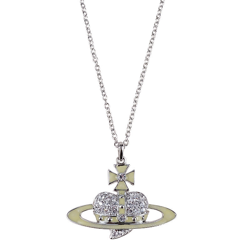 Vivienne Westwood large paint love pendant necklace exquisite high-end