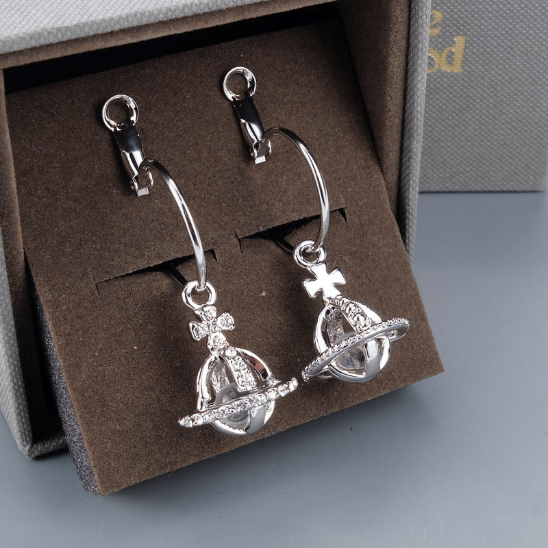 Vivienne Westwood activity Crystal eardrops female personality punk European and American style