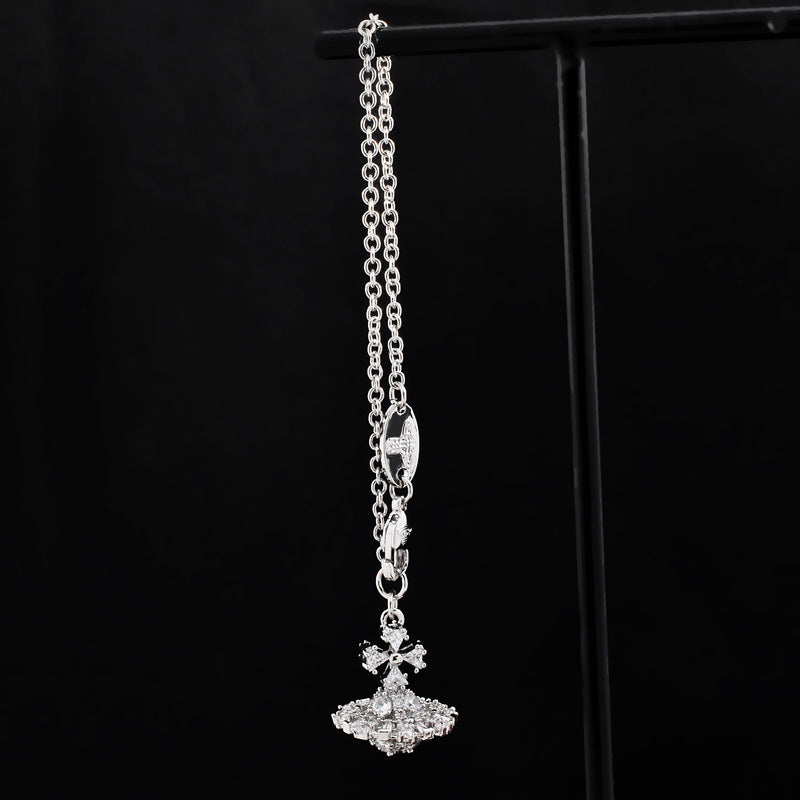 Vivienne Westwood three-dimensional shaped stone bracelet European and American punk