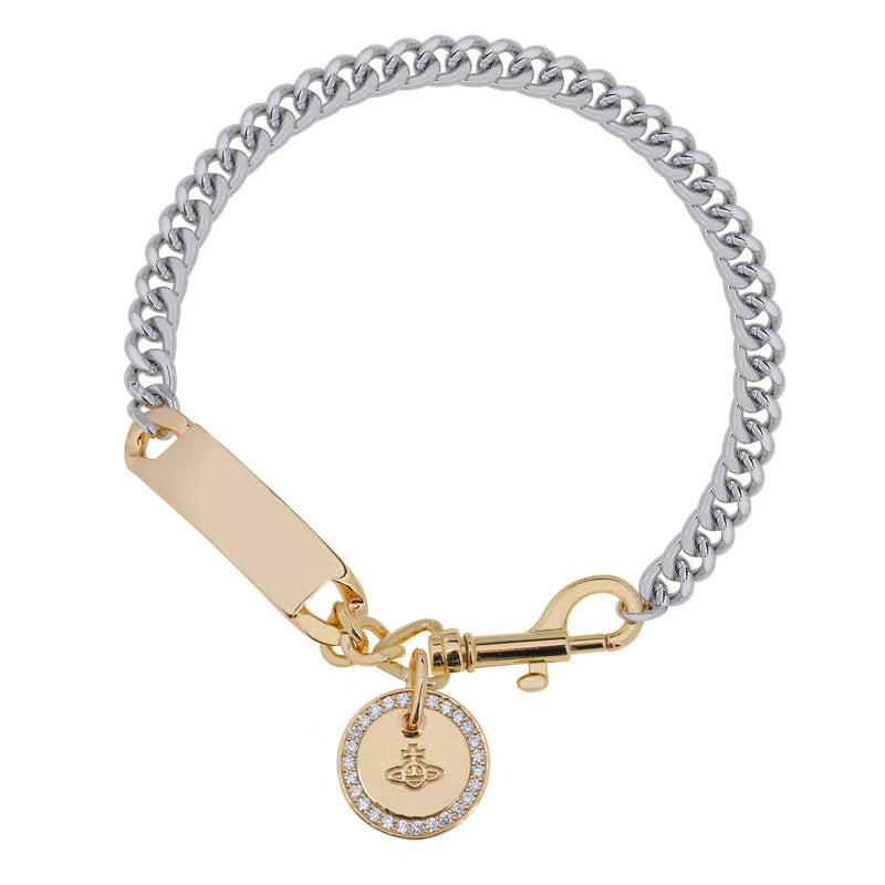 Vivienne Westwood chain round necklace personality European and American punk
