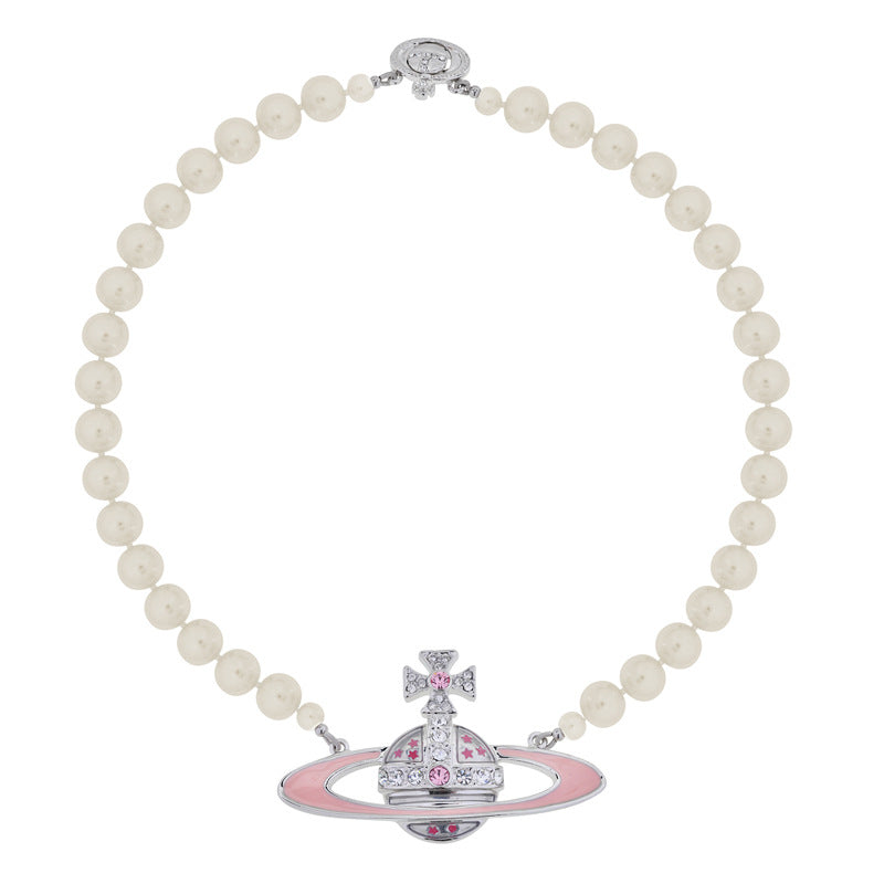Vivienne Westwood classic single layer orb pearl necklace