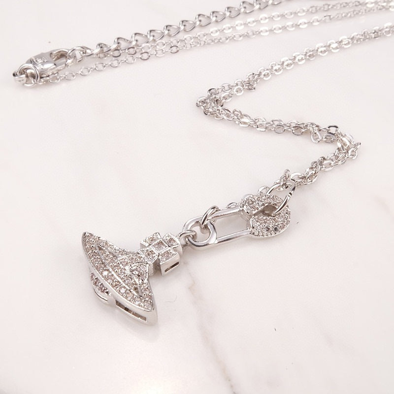 Vivienne Westwood multi-version pin series necklace