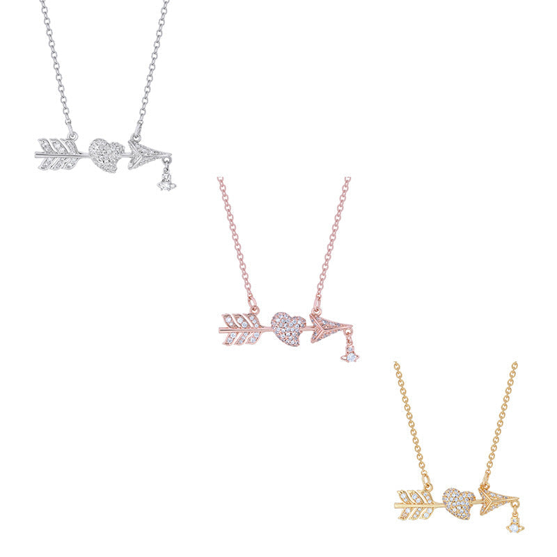 Vivienne Westwood arrow through heart pendant necklace premium exquisite and versatile