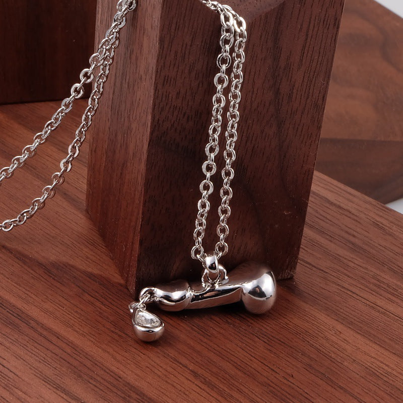 Vivienne Westwood water drop pendant necklace personality punk