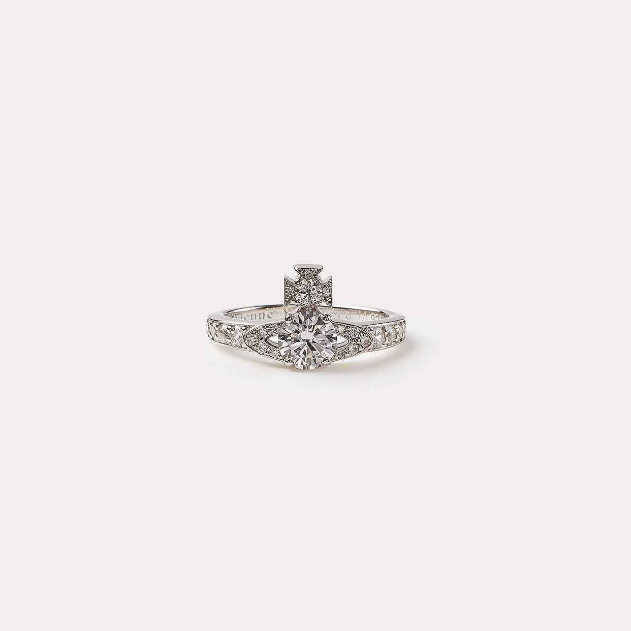 Vivienne Westwood ISMENE full diamond ring ins style advanced sense