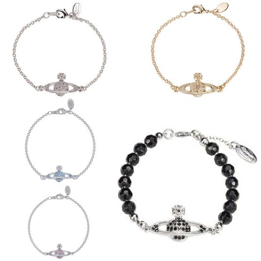 Vivienne Westwood full diamond bracelet women's exquisite high sense simple accessories
