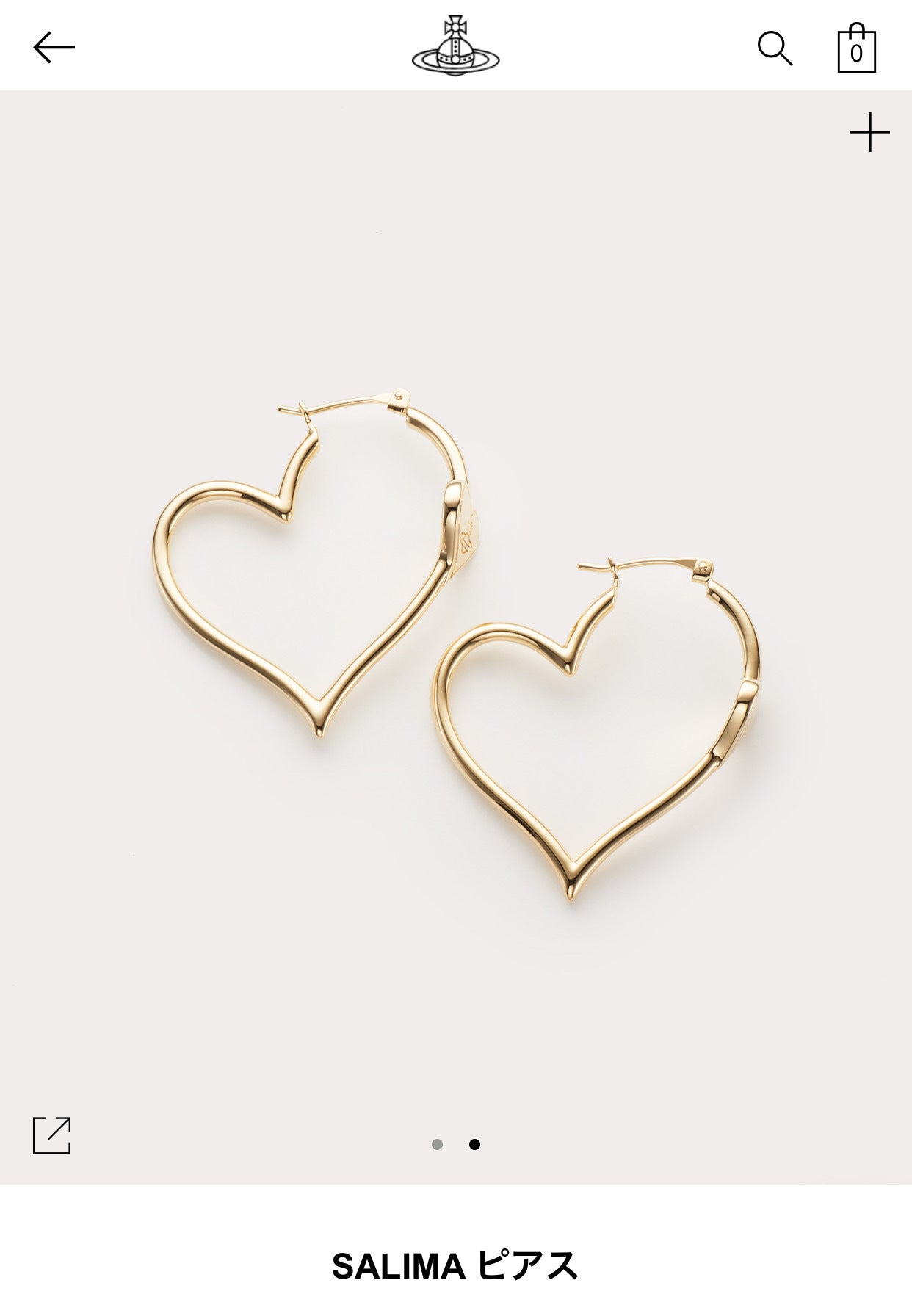 Vivienne Westwood love ear ring Japanese limited ear studs European and American punk