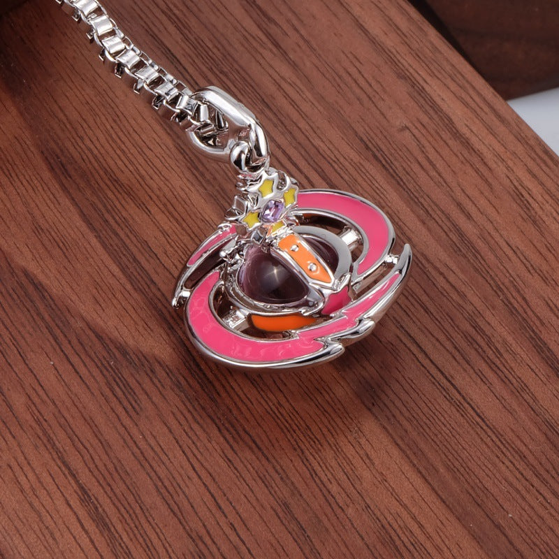 Vivienne Westwood meteor three-dimensional pendant necklace personality European and American friends