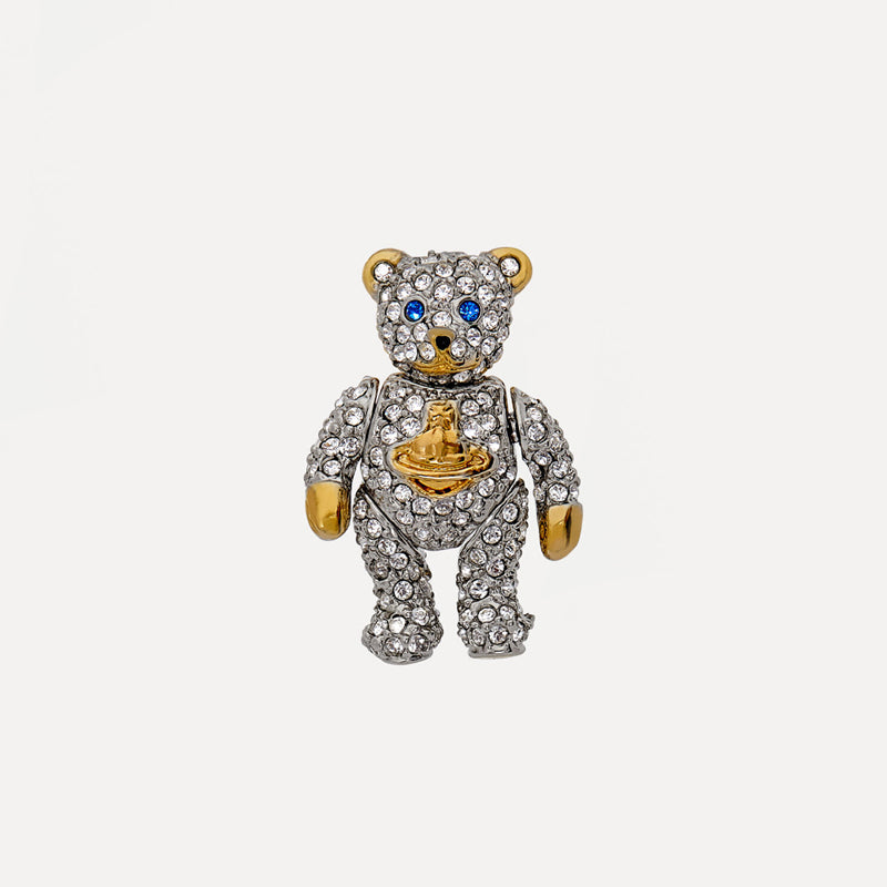 Vivienne Westwood TEDDY small activity bear collar pin ins high sense accessories