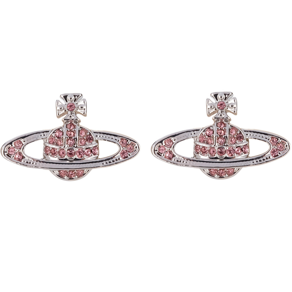 Vivienne Westwood full diamond eardrops Diamond Punk small luxury all-matching