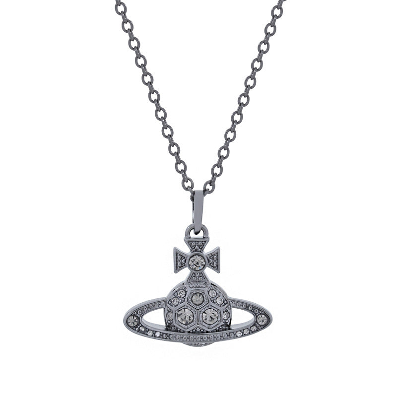 Honeycomb three-dimensional pendant necklace women's exquisite high sense