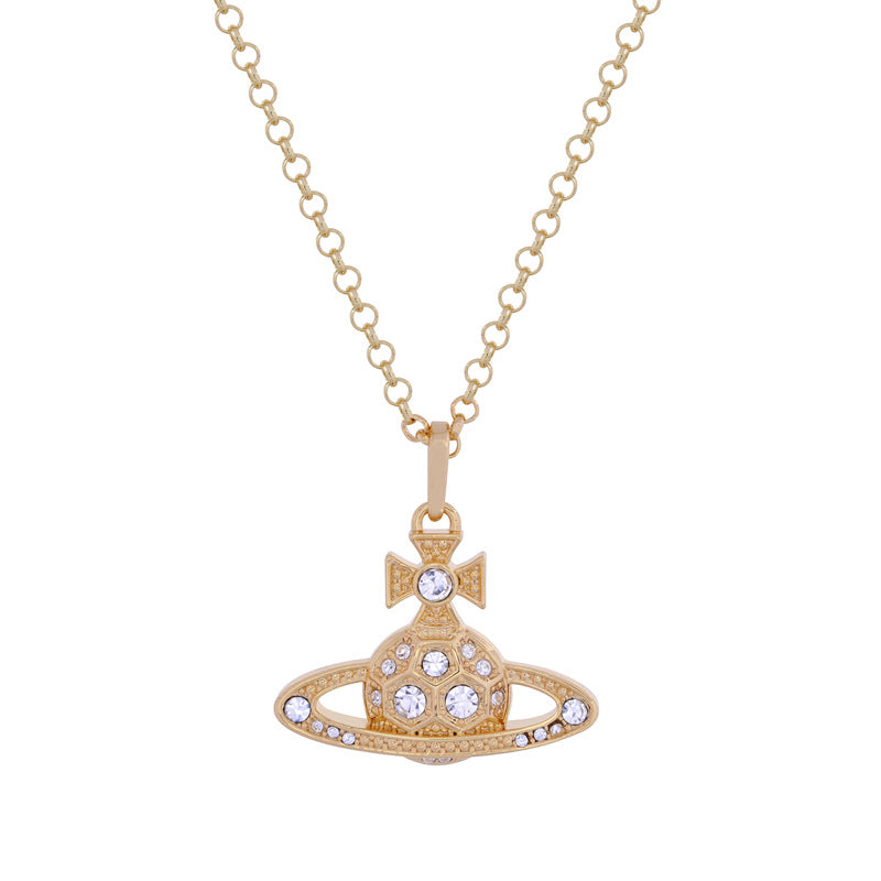 Honeycomb three-dimensional pendant necklace women's exquisite high sense